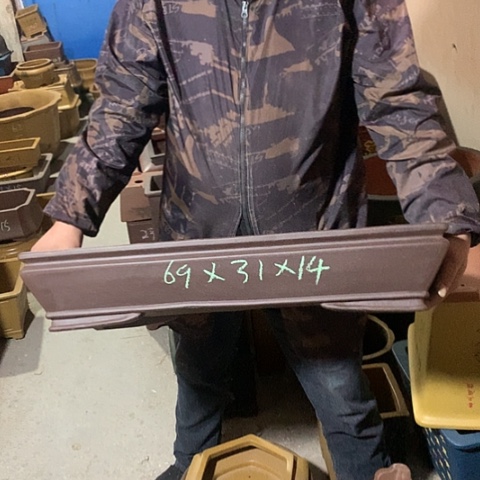 紫砂花盆手工制作