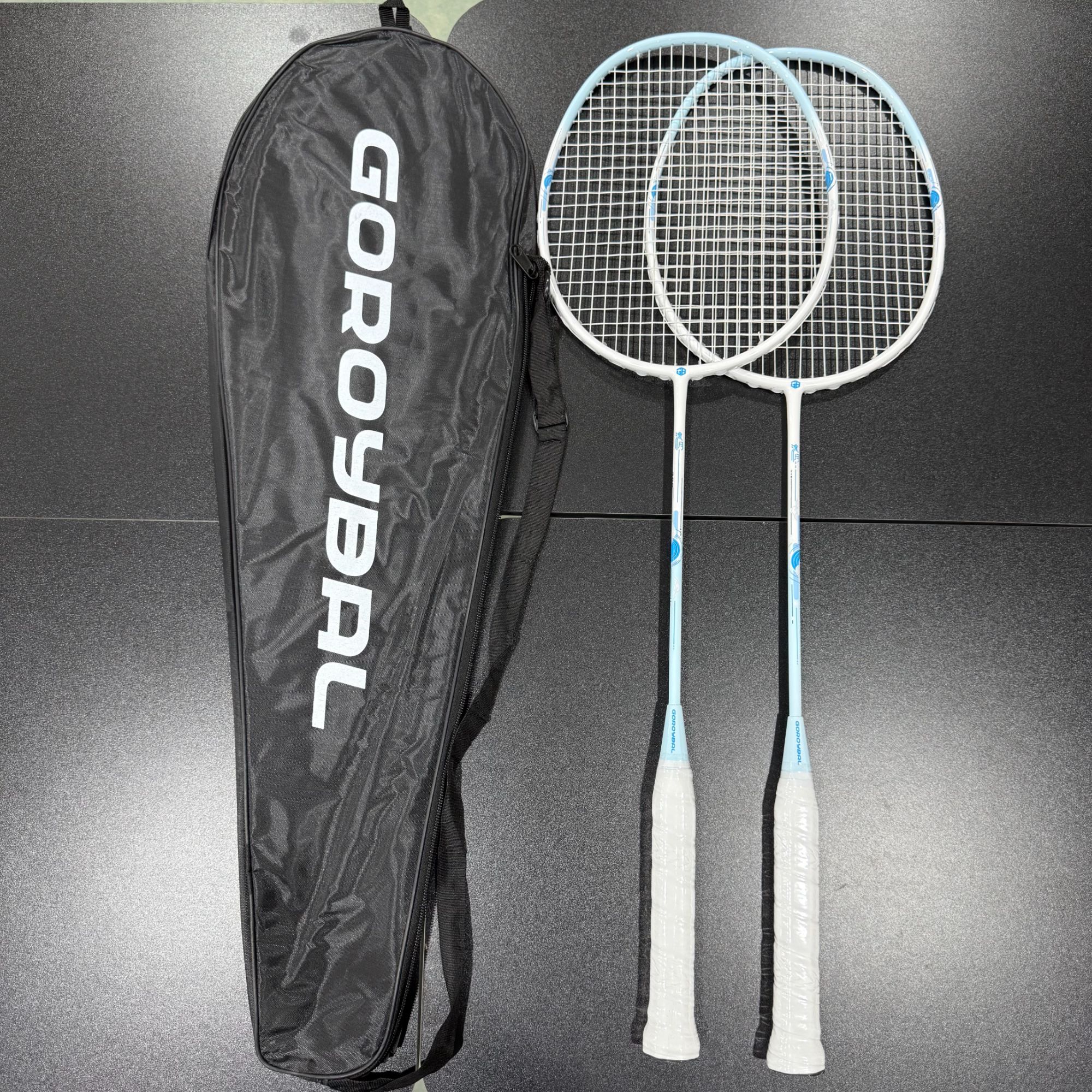 羽毛球拍碳素超轻耐打高弹力新手初学者训练双拍