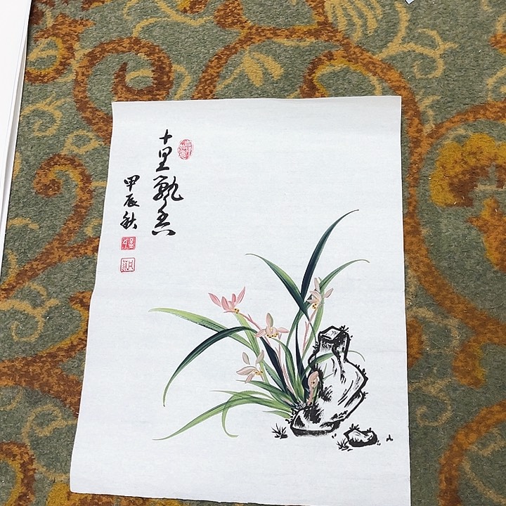 国画孟凡萍小兰花