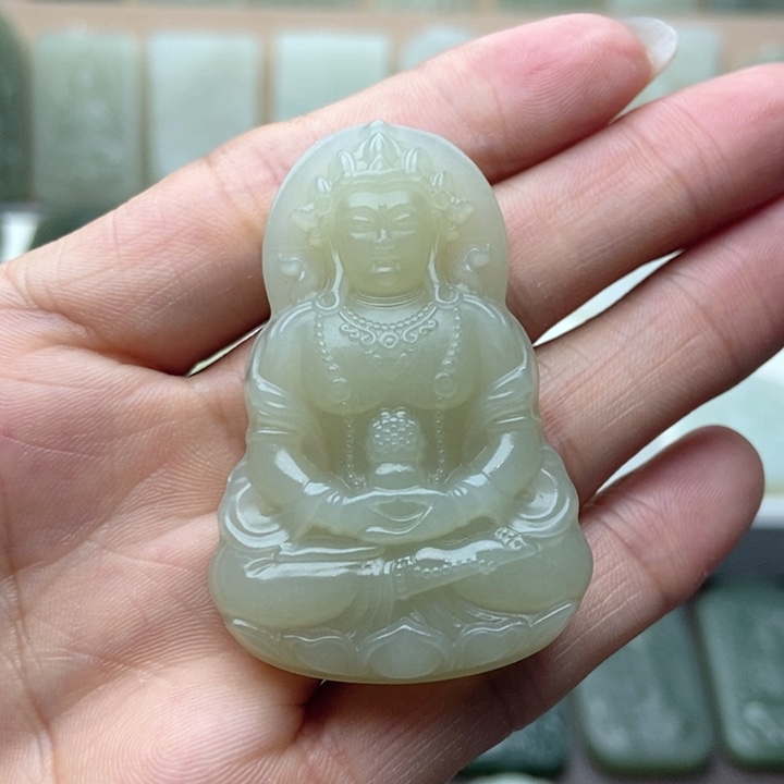 和田玉未镶嵌颈饰