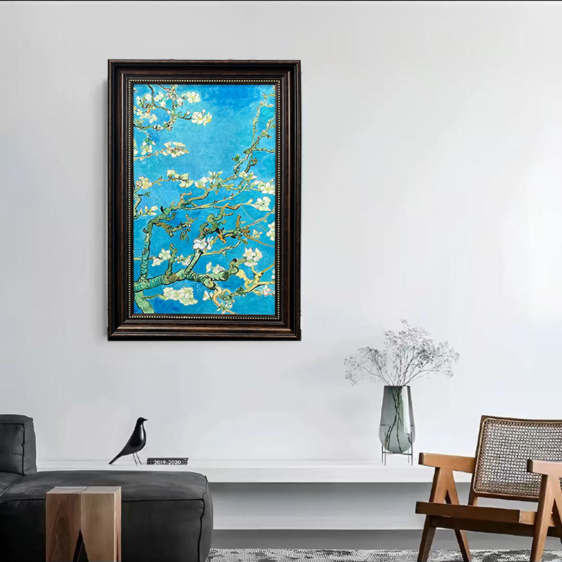 梵高《杏花》名画复刻复古时尚高级感卧室客厅书房百搭风格挂画DS1