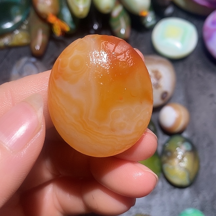 我***花玛瑙/玉髓合金颈饰