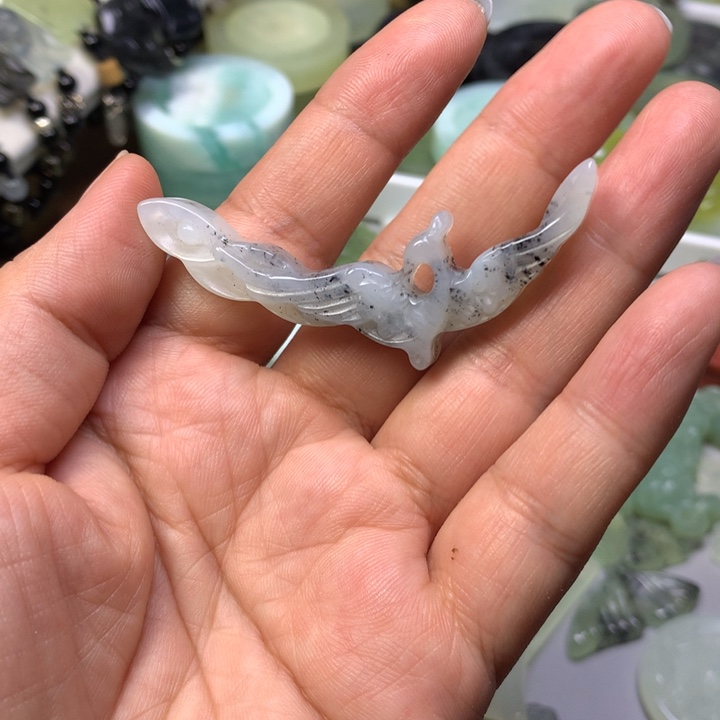 蛇纹石玉合金颈饰