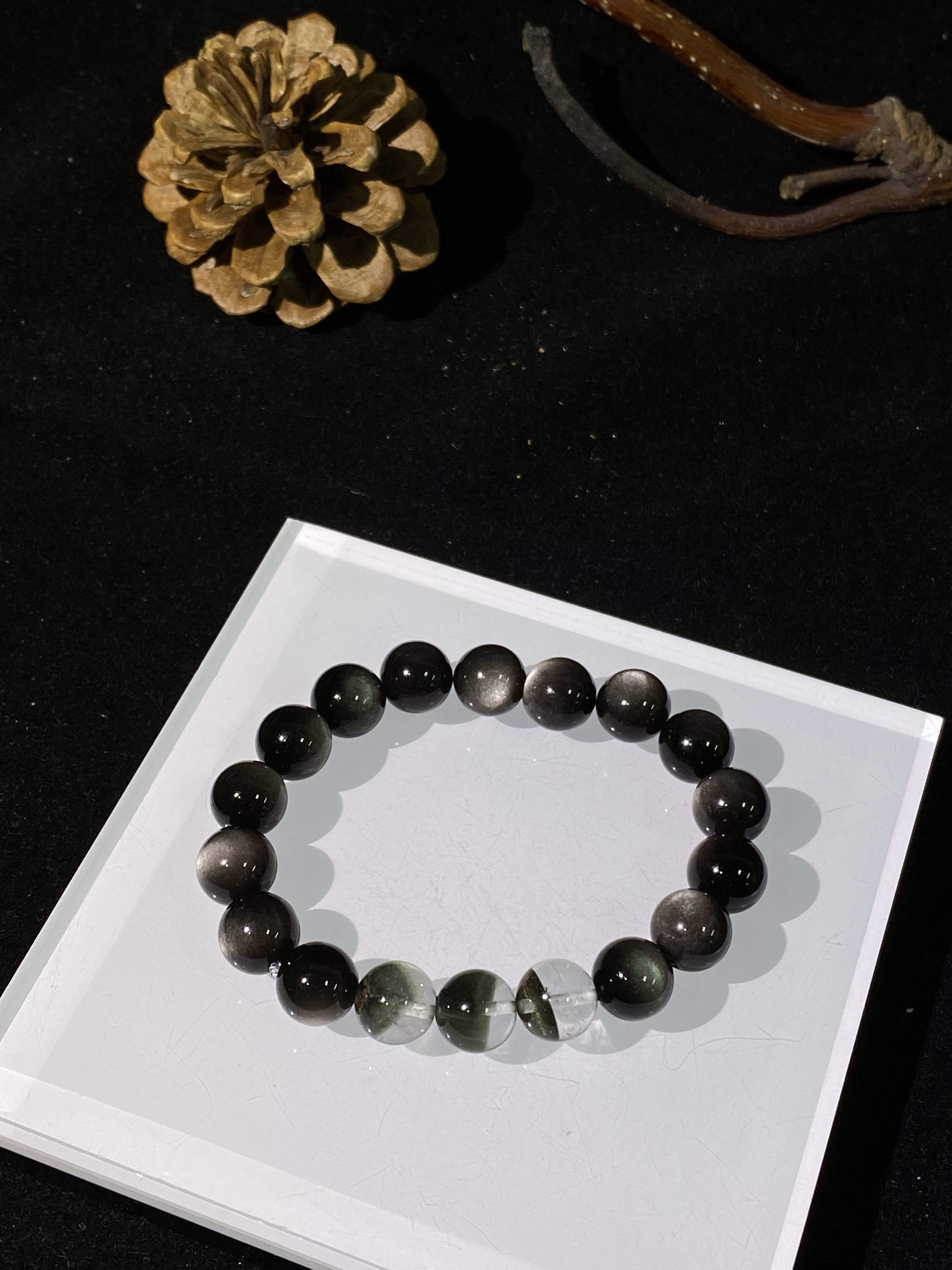 福福绿幽灵手串（天然珠宝多样性发其一）