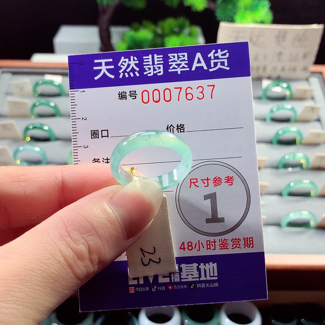 翡翠戒指未镶嵌23号