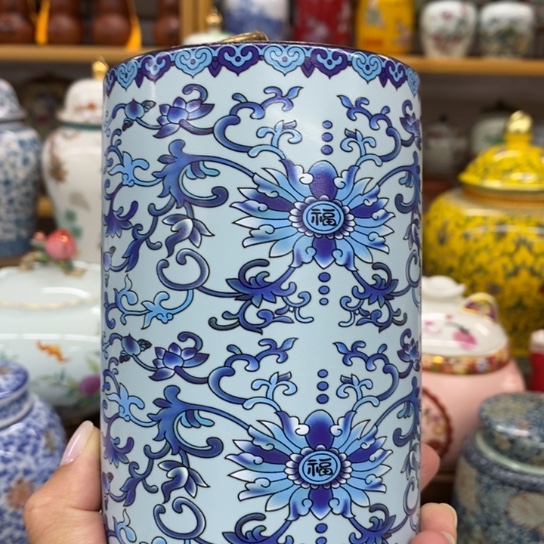 瓷片陶瓷茶叶罐密封罐