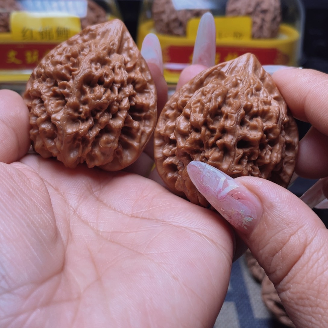 你***怪吊坠文玩核桃48官帽文玩核桃