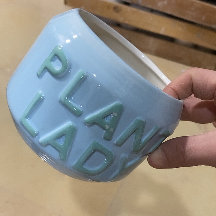 陶盆有孔 瑕疵针孔漏釉介意勿拍外口 10外高9