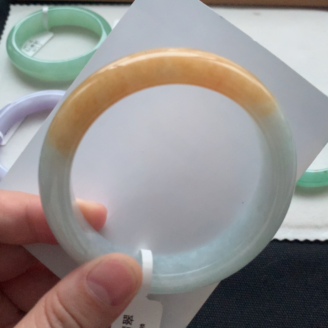 翡翠未镶嵌手镯96号57.3正