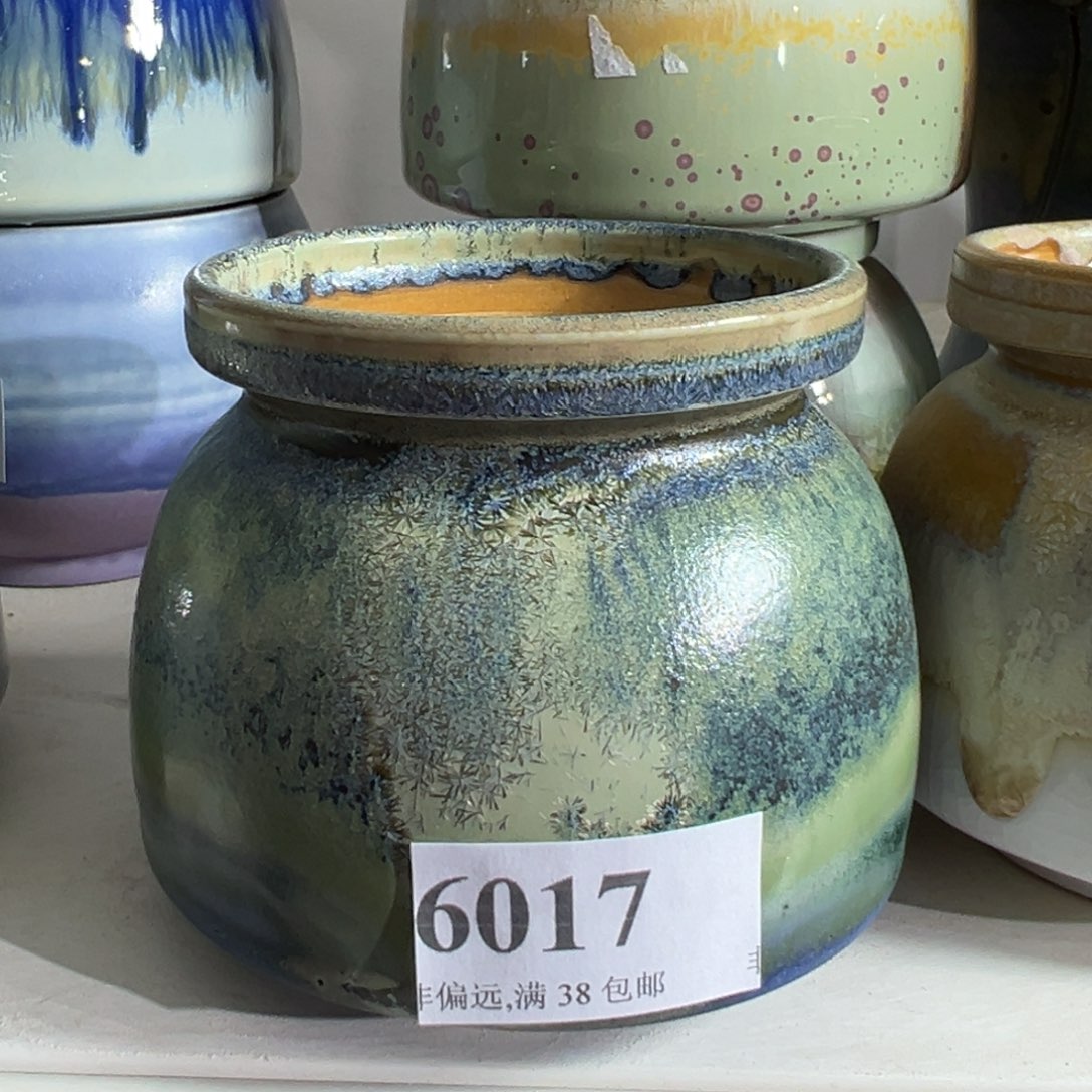 陶瓷口7高8.5 景德镇手工花盆