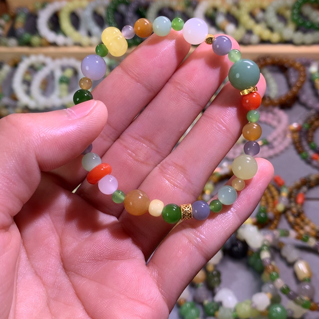 和田玉未镶嵌手链