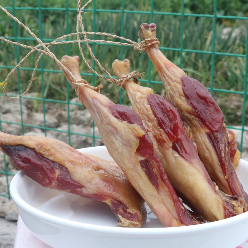 湖北黄陂特产黄陂甘棠板风干鸭/鸭边腿/腊鸭鸭腿5只