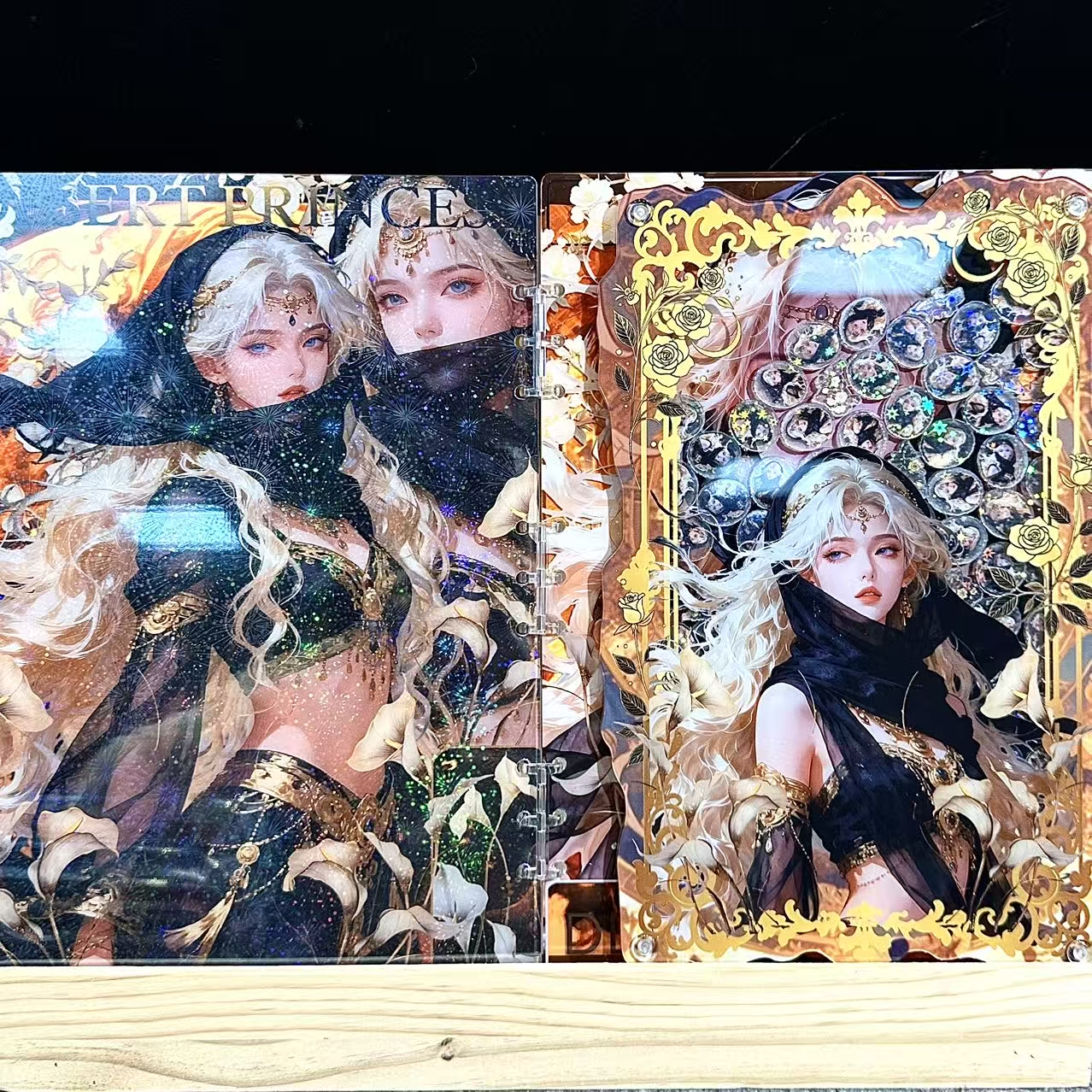 【新款西域公主】高定摇摇本套餐活页本手工DIY收纳盒亚克力