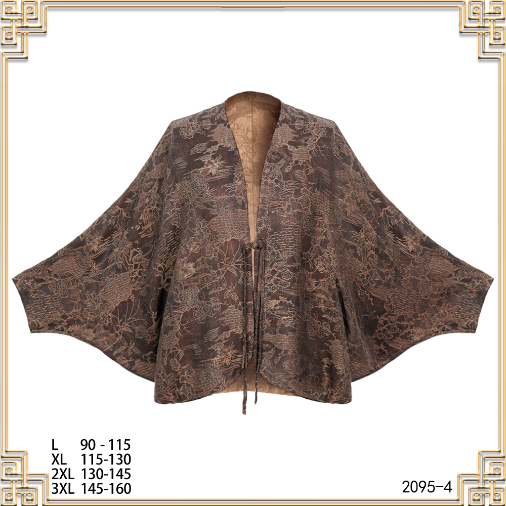 LL 2025春夏新款蝙蝠袖盘扣流苏亭台楼阁时尚女外套上衣2095-4