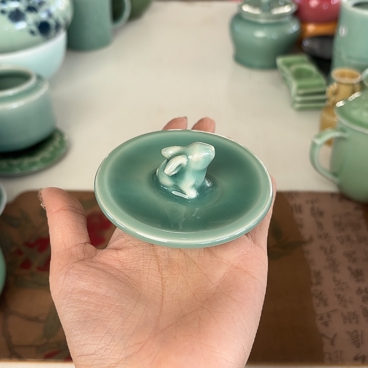 龙泉云间青瓷小米茶器