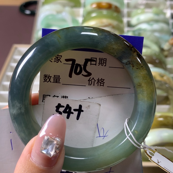 蛇纹石玉手镯未镶嵌705