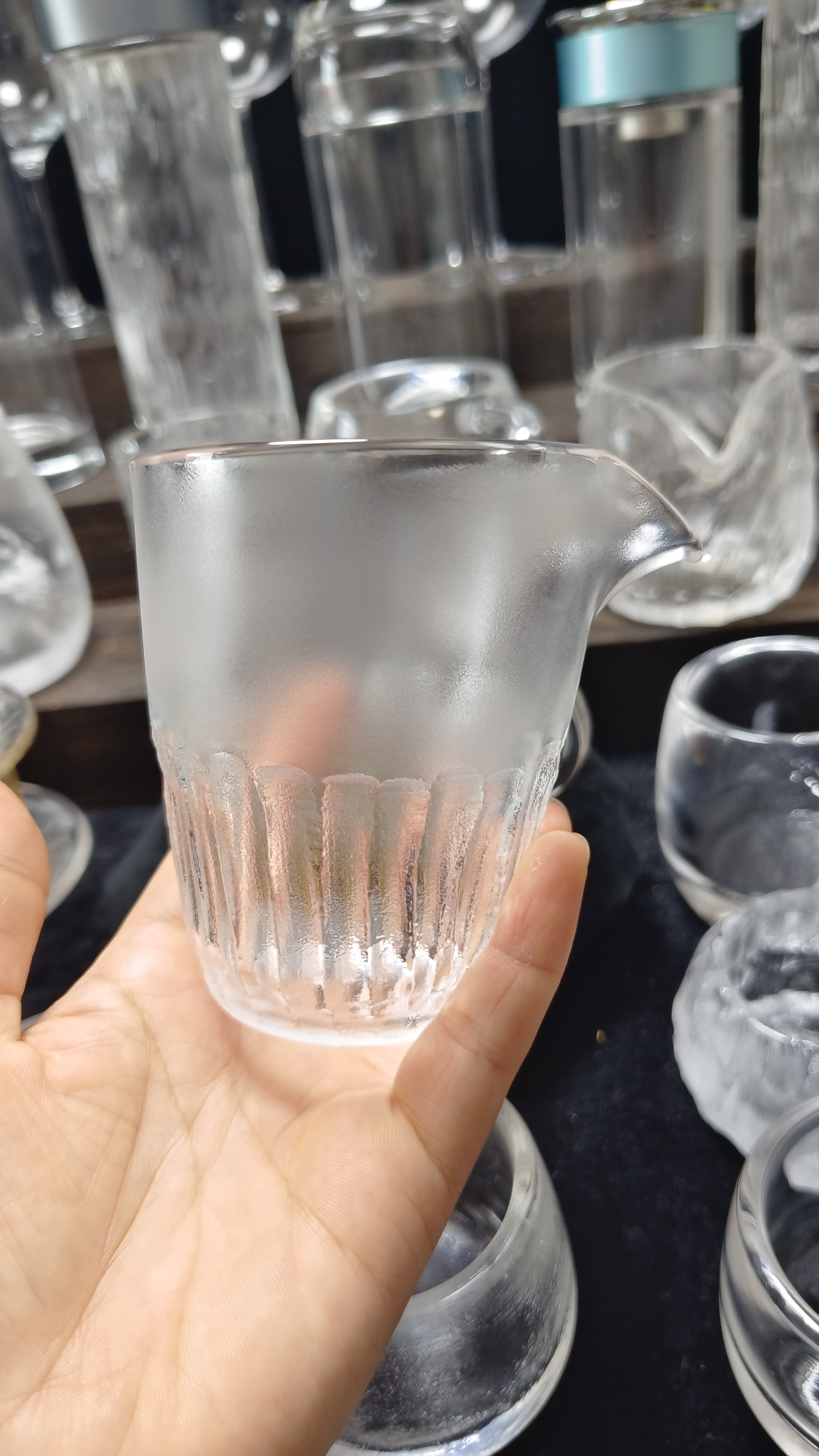 东海原矿水晶杯 孤品，微瑕