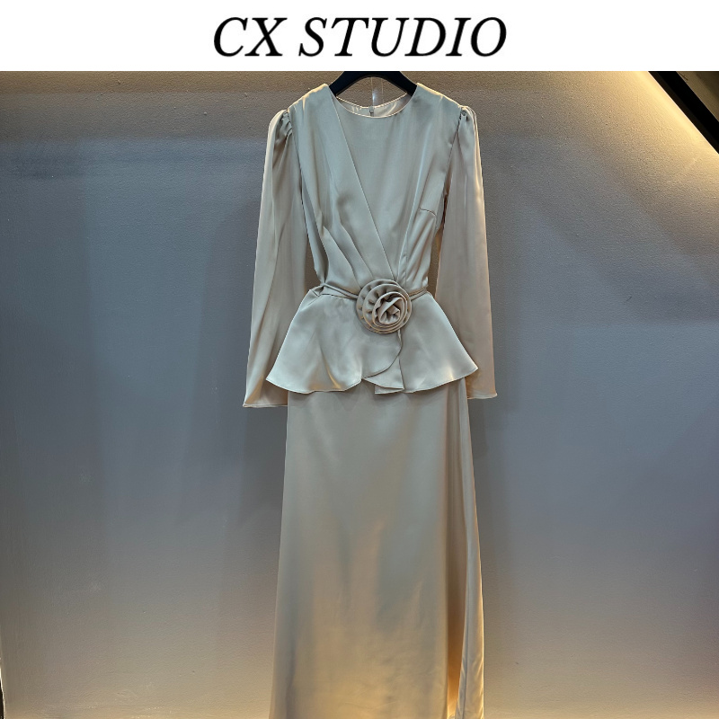 编码55 经典收腰轻奢时尚春季连衣裙（定制女装）GL8950A