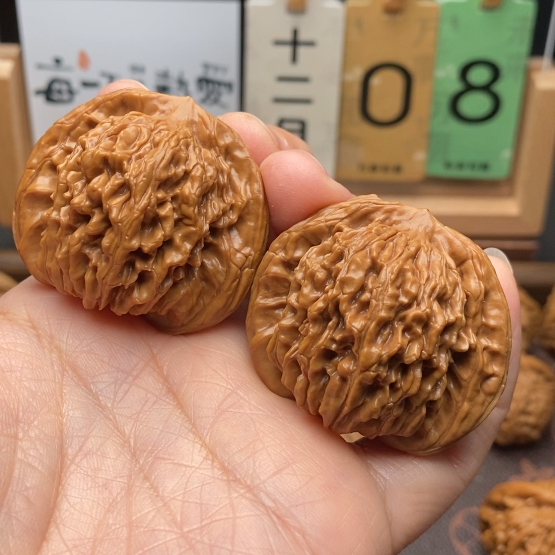 小***胖把件文玩核桃四座楼45