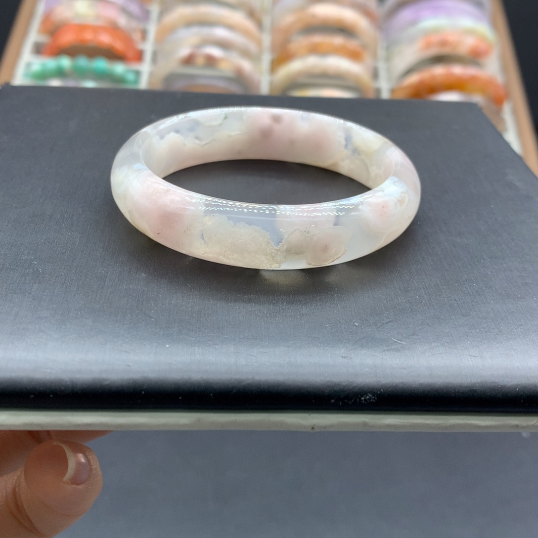 【闪购商品】玛瑙/玉髓耳钉未镶嵌@**葵