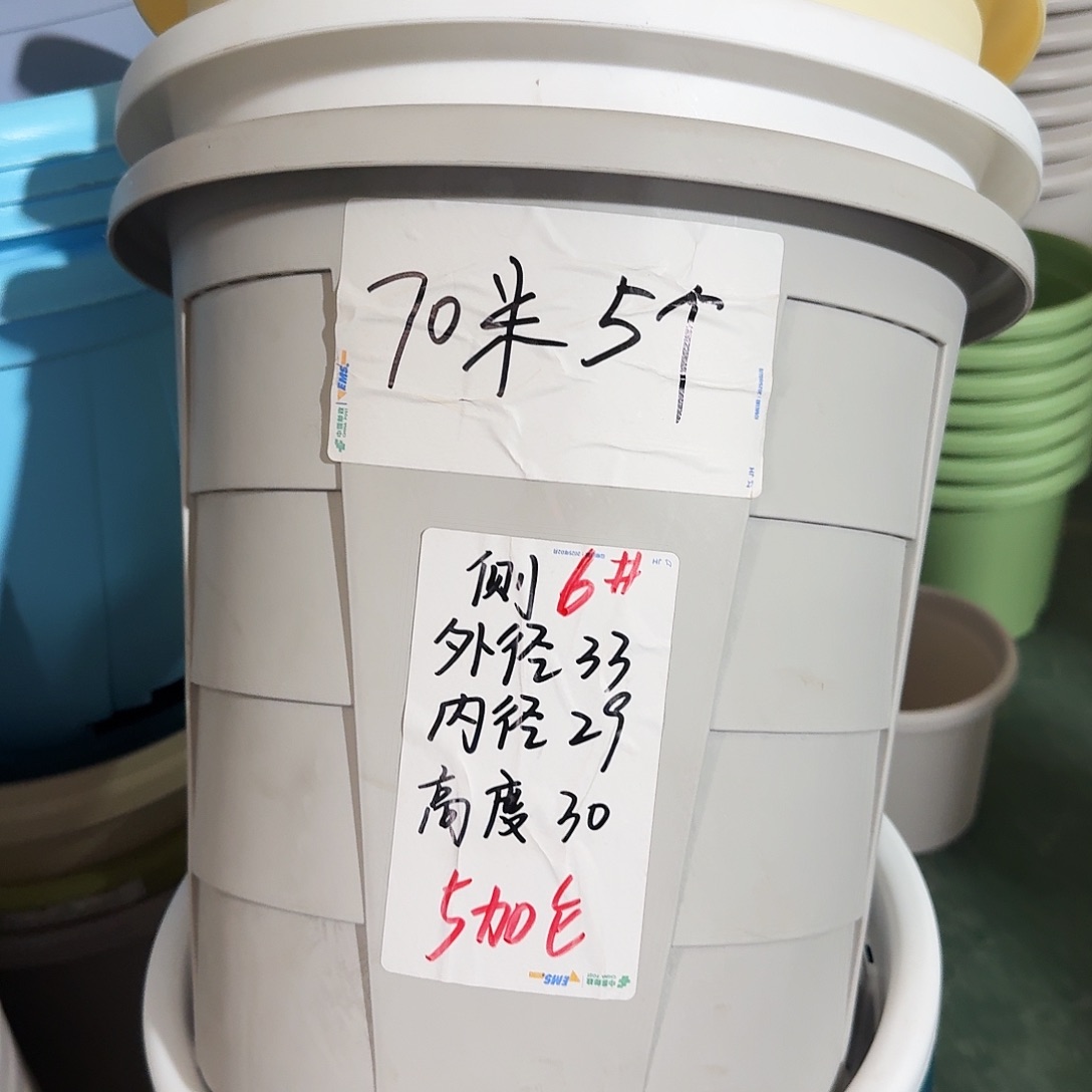 测6#口径33无拖灰白5个微瑕