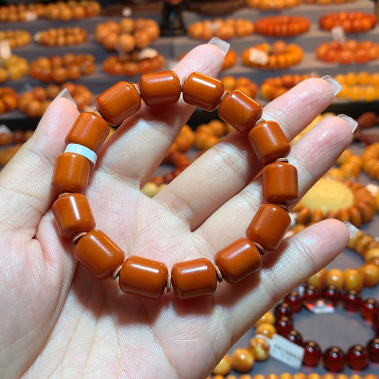 【闪购商品】手串蜜蜡未镶嵌施*蜜蜡手串