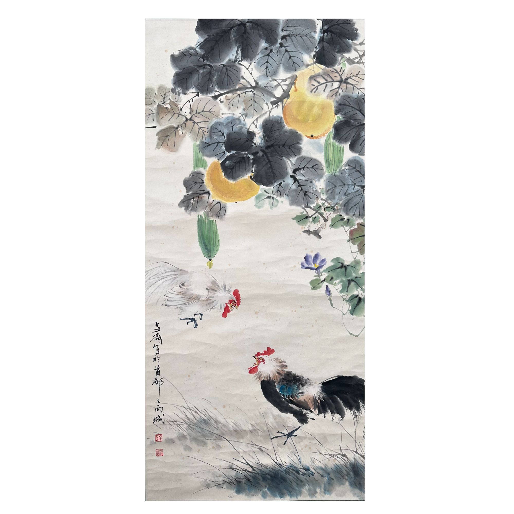 W-Z-099 公鸡 44cm×96cm 轴