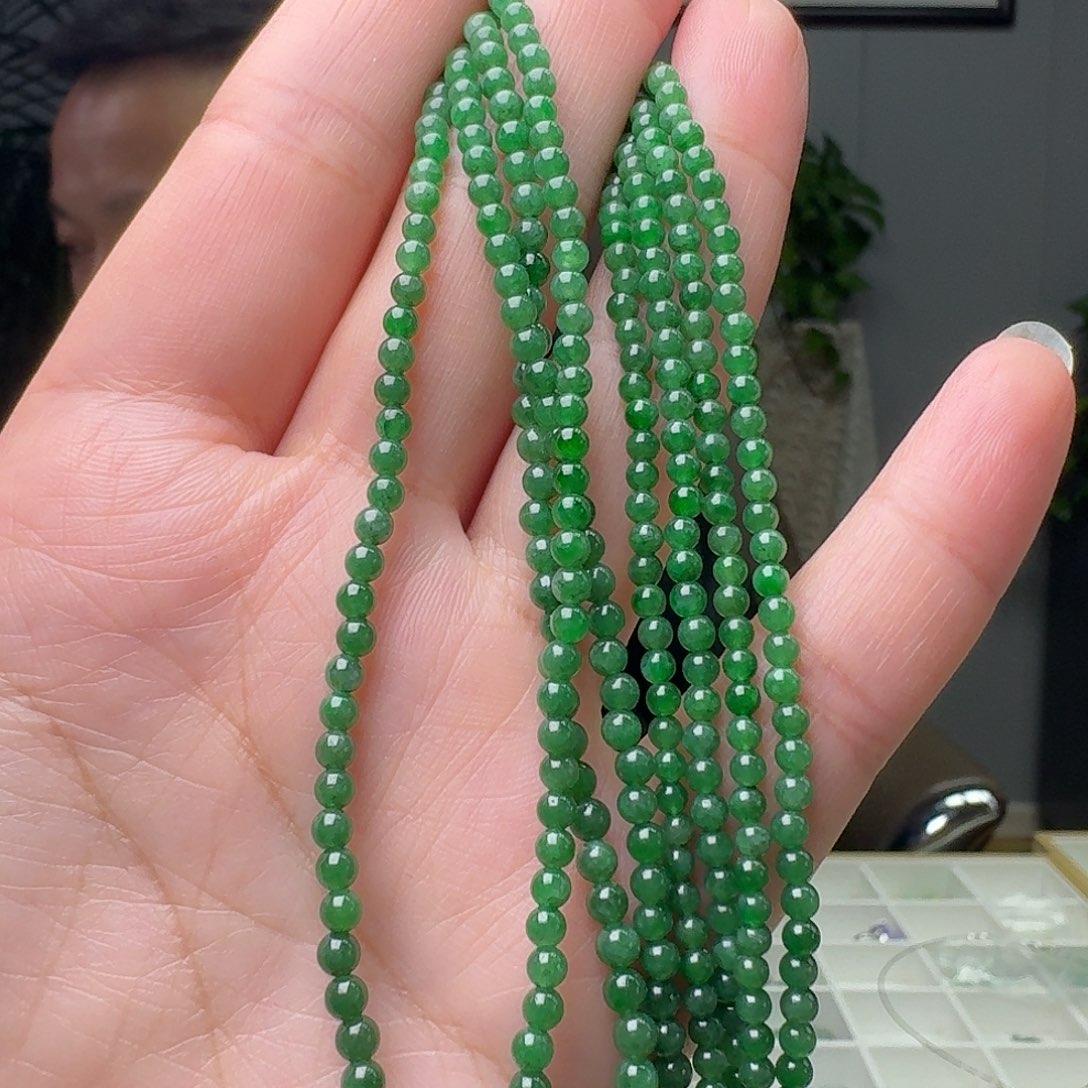 翡翠未镶嵌项链多样性发货其一