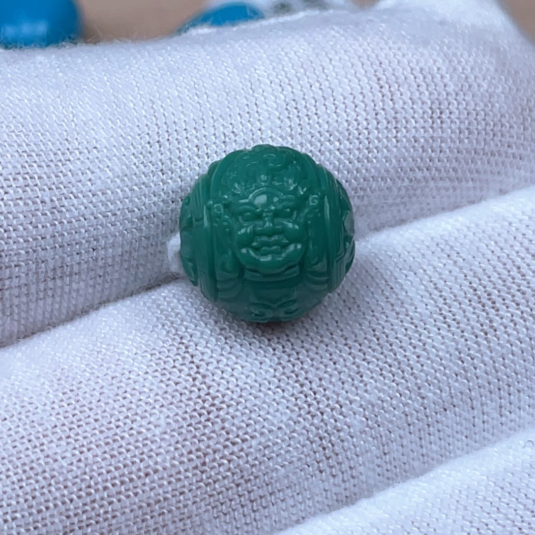 绿松石未镶嵌挂件12mm