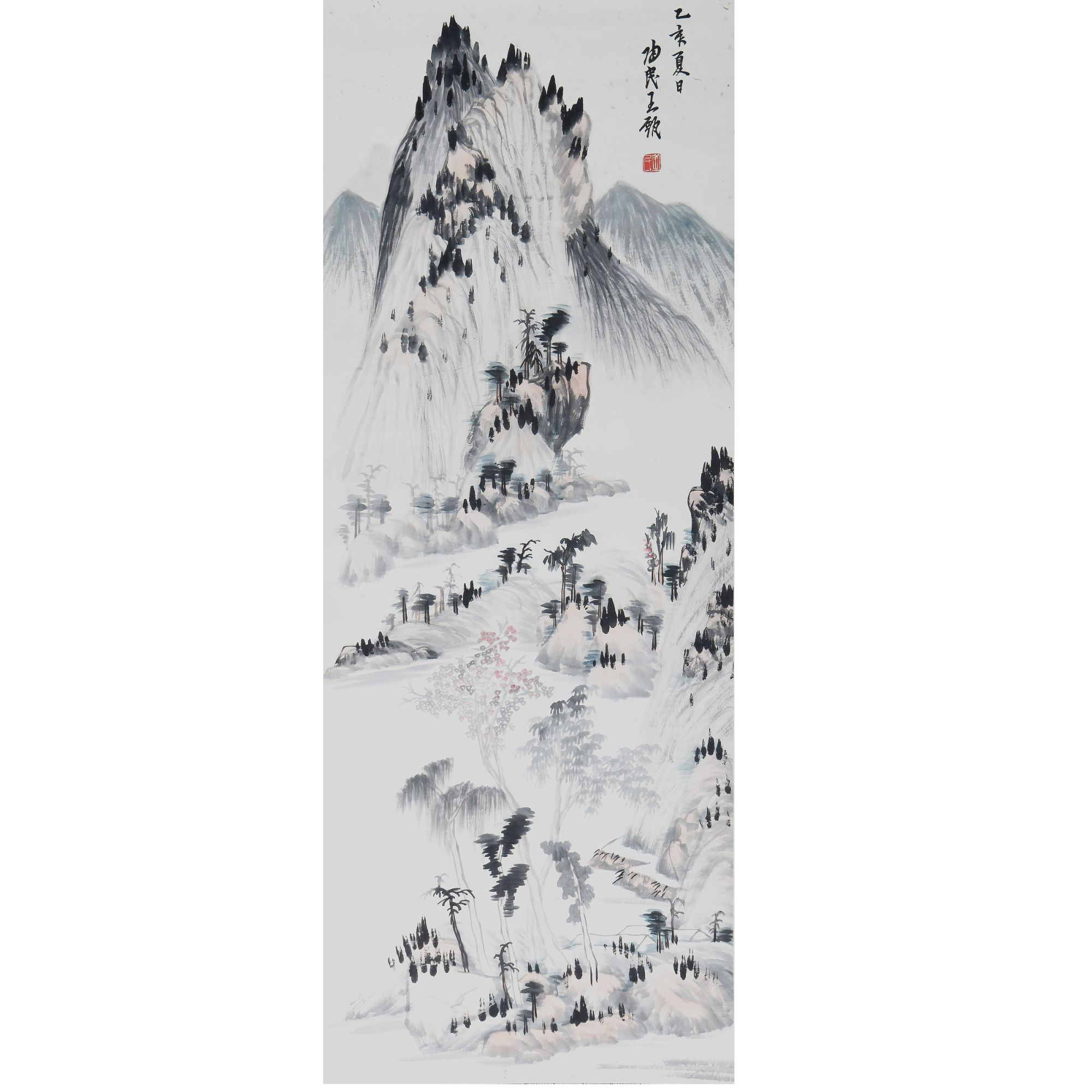 LOT.025王陶民【山水】纸本立轴 B0502-167预展