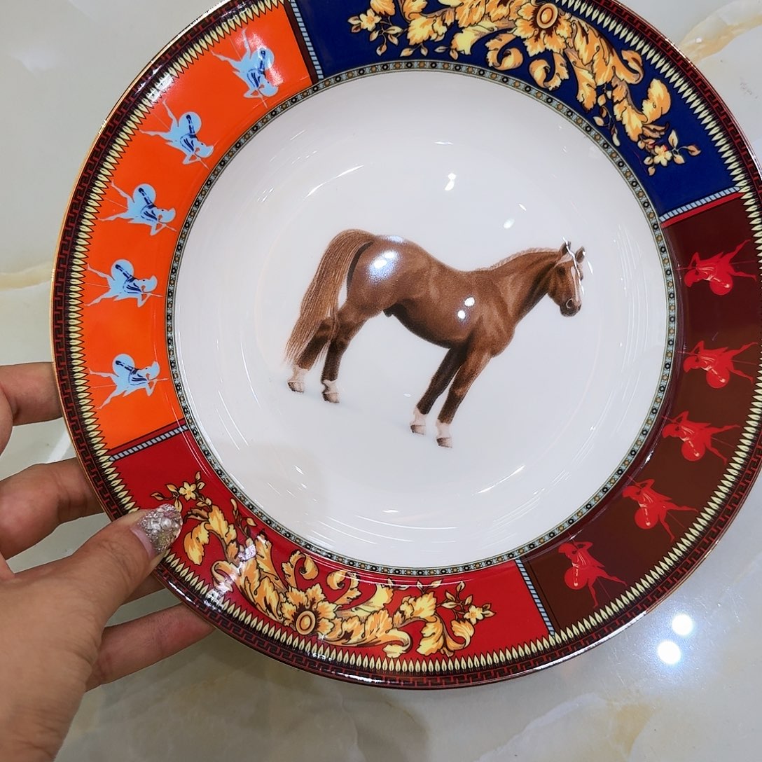 搪瓷骨瓷陶瓷餐具高温家用8深