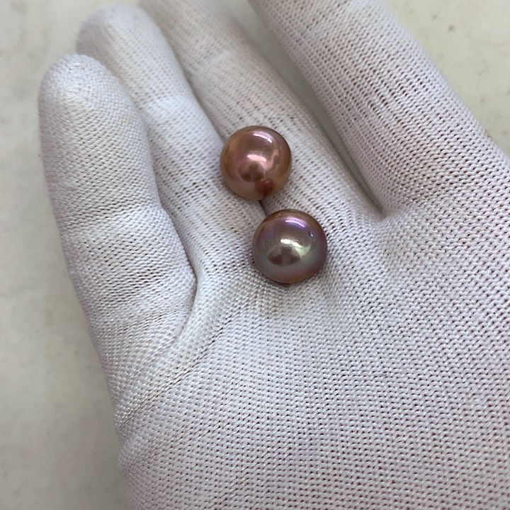 淡水珍珠耳饰未镶嵌定制