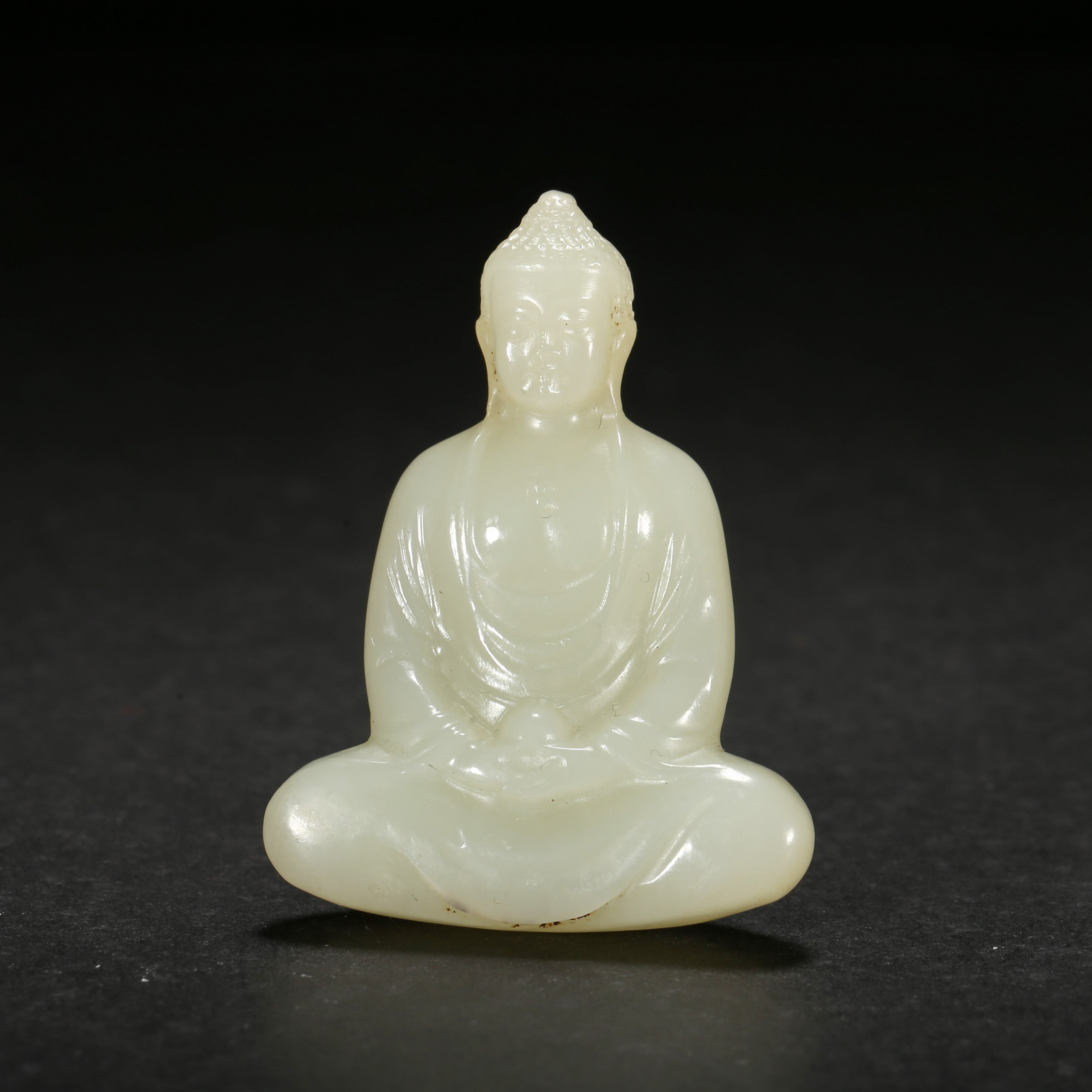 清代*随身玉佛吊坠/09LB2571/和田玉【北京文博】