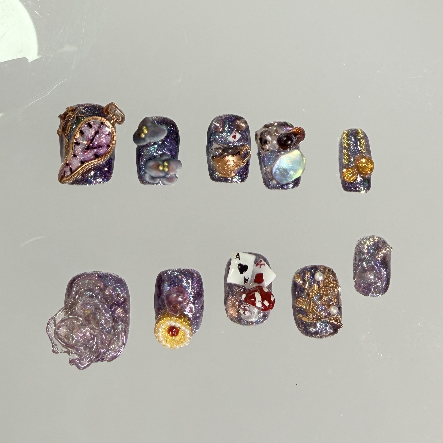 魔术师~复古精致小众中古废墟秋冬轻奢显白高级手工穿戴甲中方