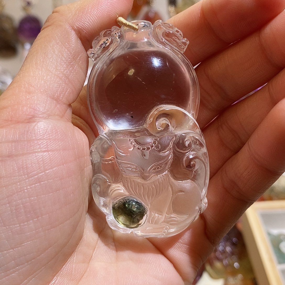 水晶颈饰未镶嵌萌*子水晶