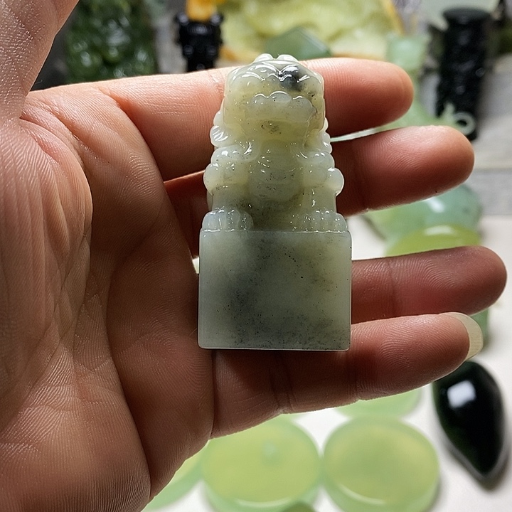 岫玉印章未镶嵌岫玉