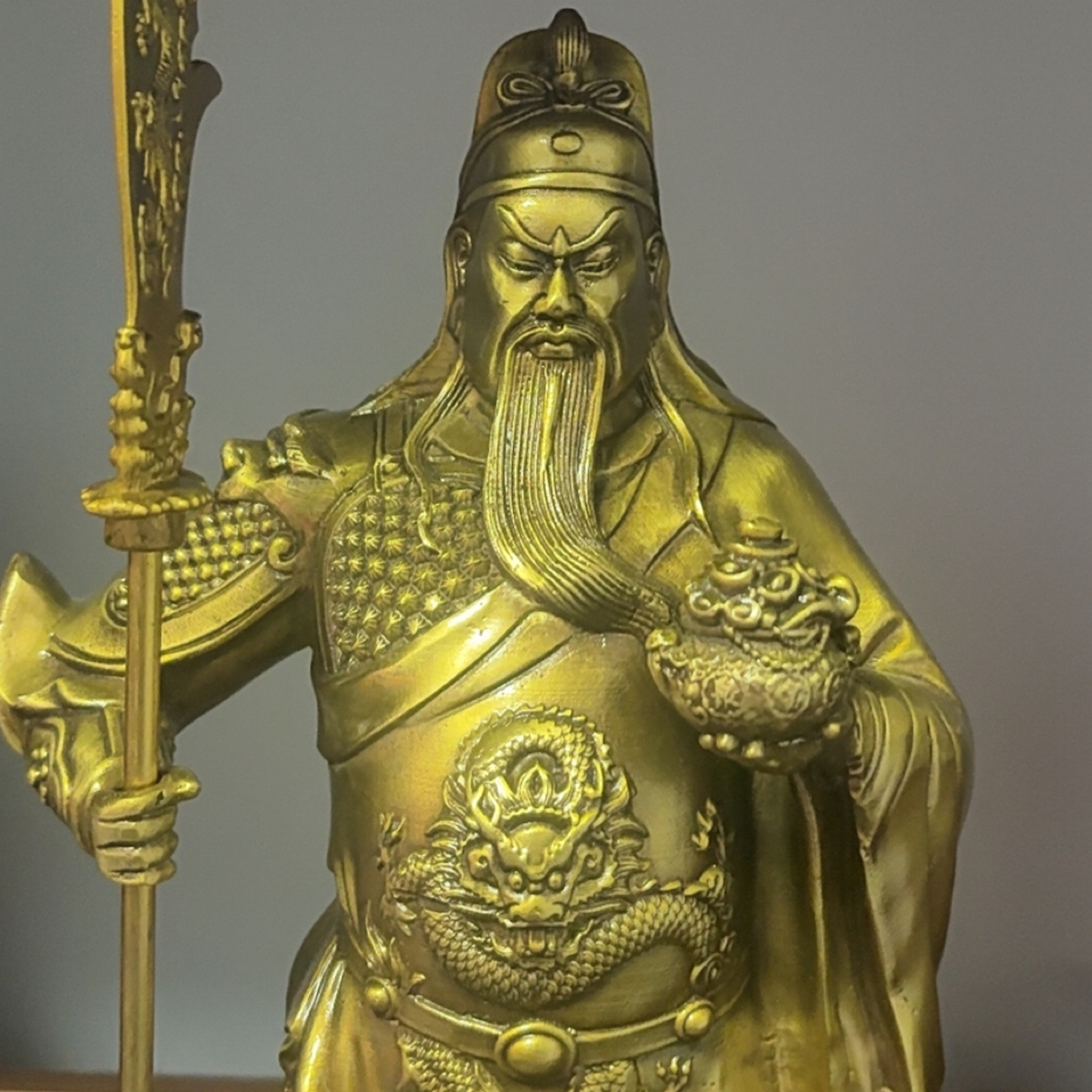 纯铜武财神像32cm