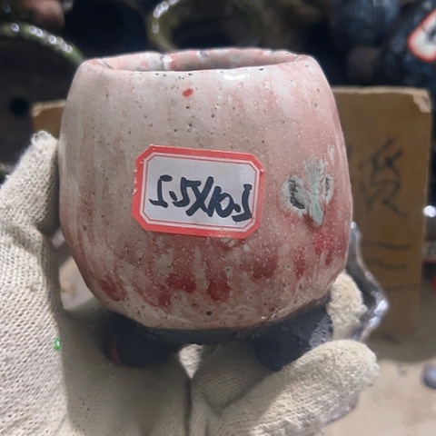 红陶粗陶花盆手工