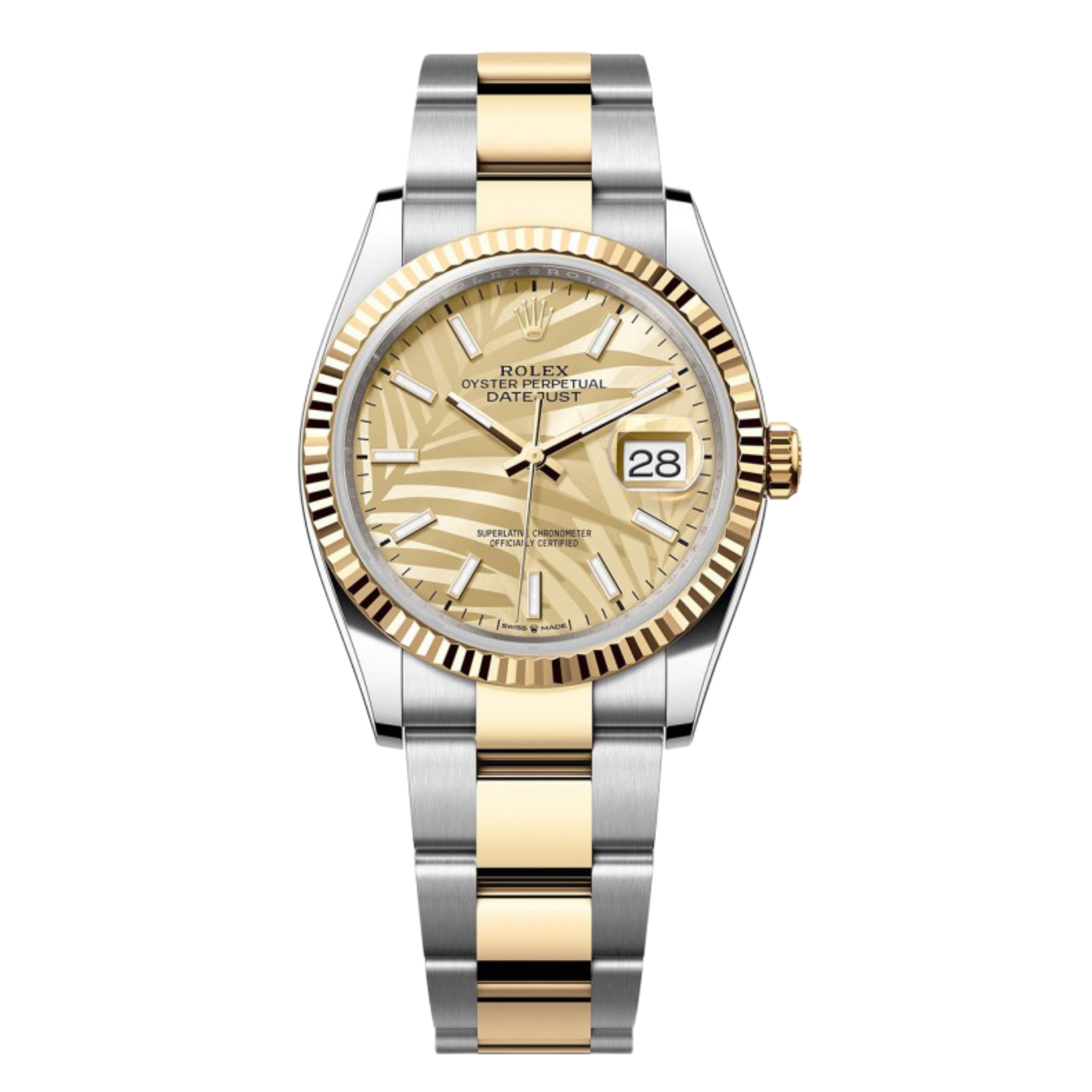 99新 Rolex/劳力士 24年全套/劳力士日志型126233棕榈叶