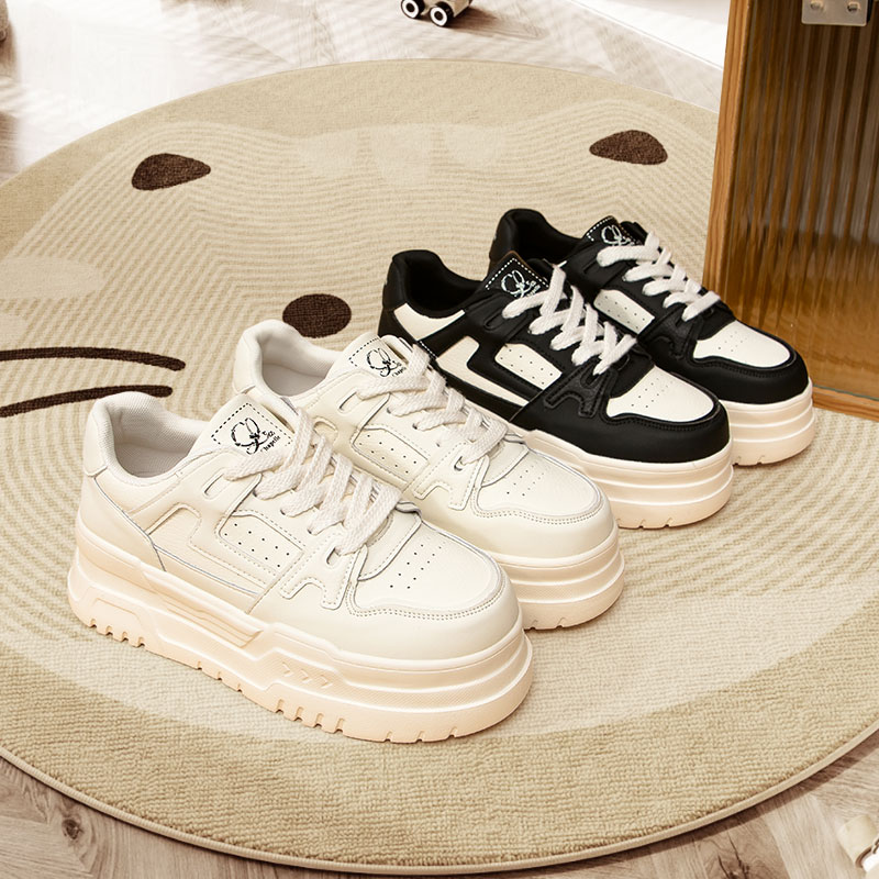 苏苏严选女鞋厚底百搭小白鞋女2025春季新款爆款运动鞋白色板鞋子