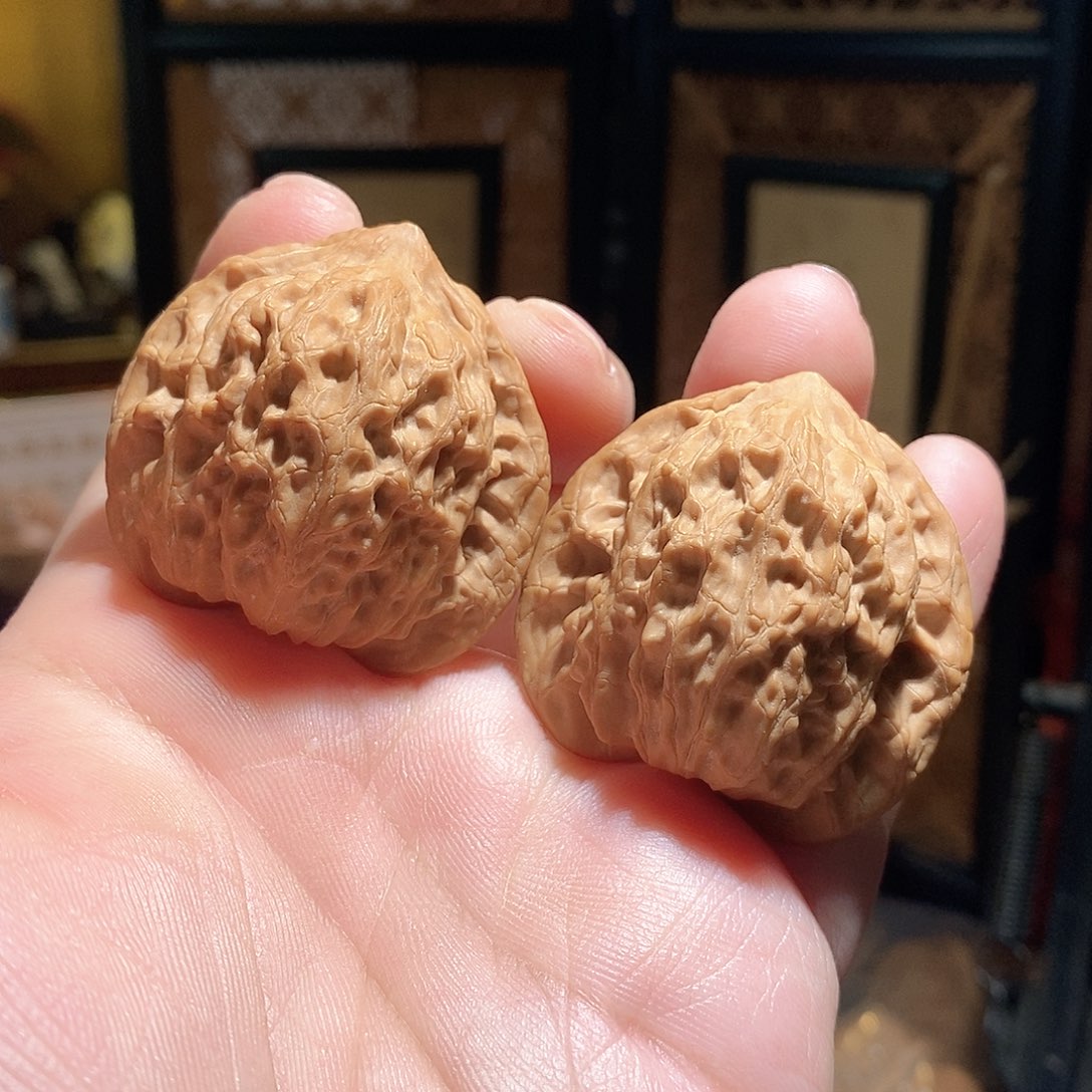 文玩核桃把件42崔凯公子帽全品