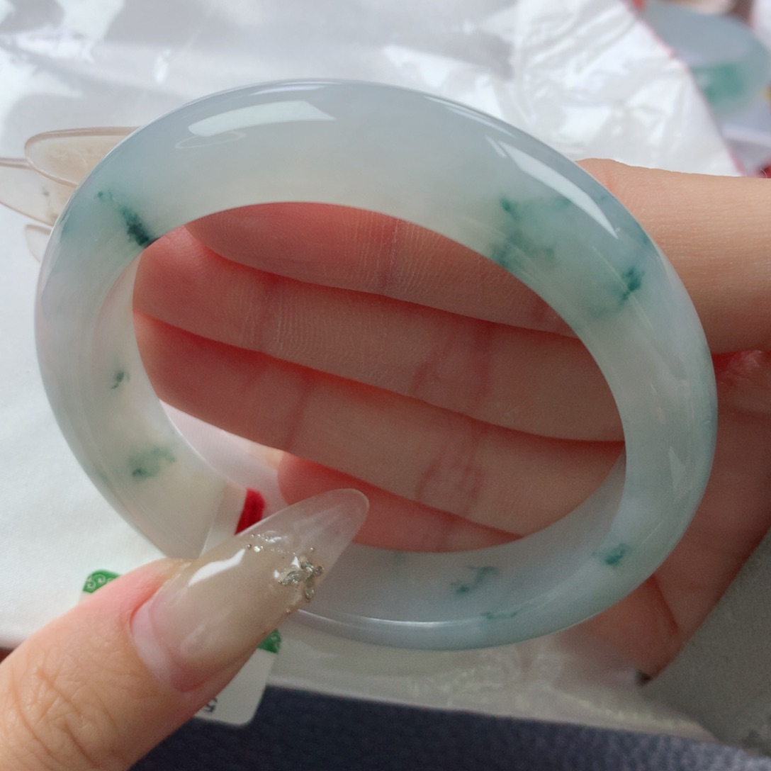 未镶嵌手镯翡翠缅甸天然翡翠A货55.7