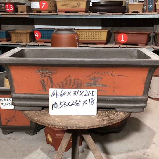 紫砂紫砂花盆包邮