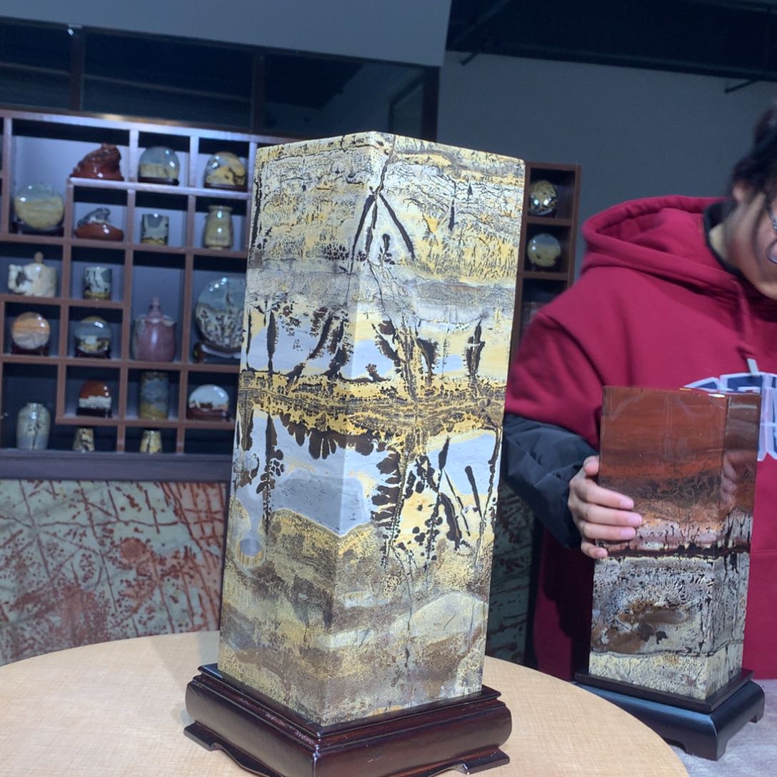 紫砂，广西国画石摆件，收藏观赏