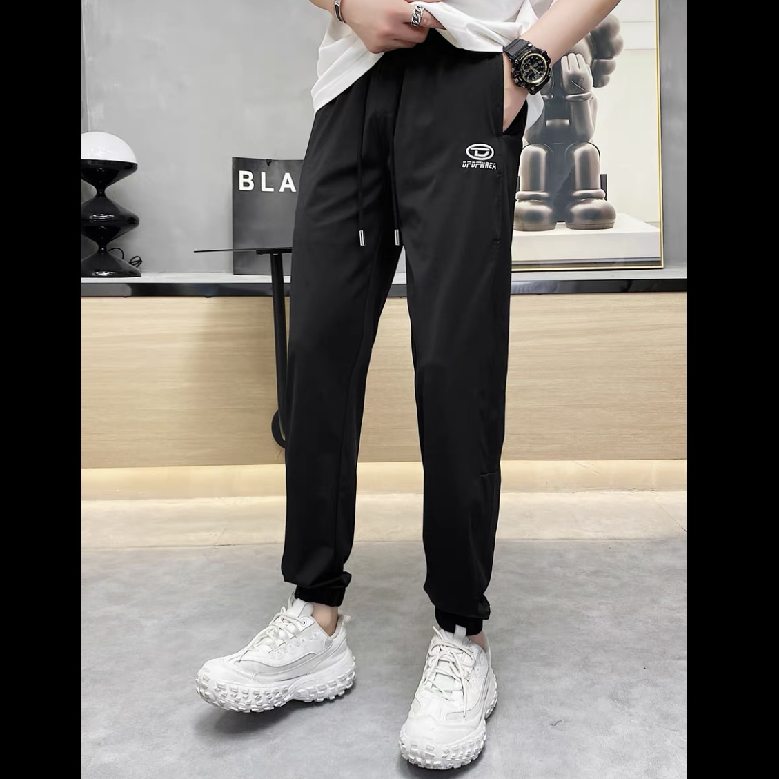 BINXIONG夏季/轻奢高品质简欧休闲裤（D8005）