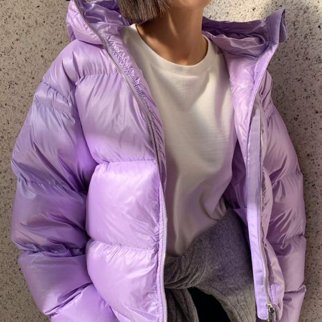 0101（万能高）韩版时尚休闲百搭羽绒糖果色T