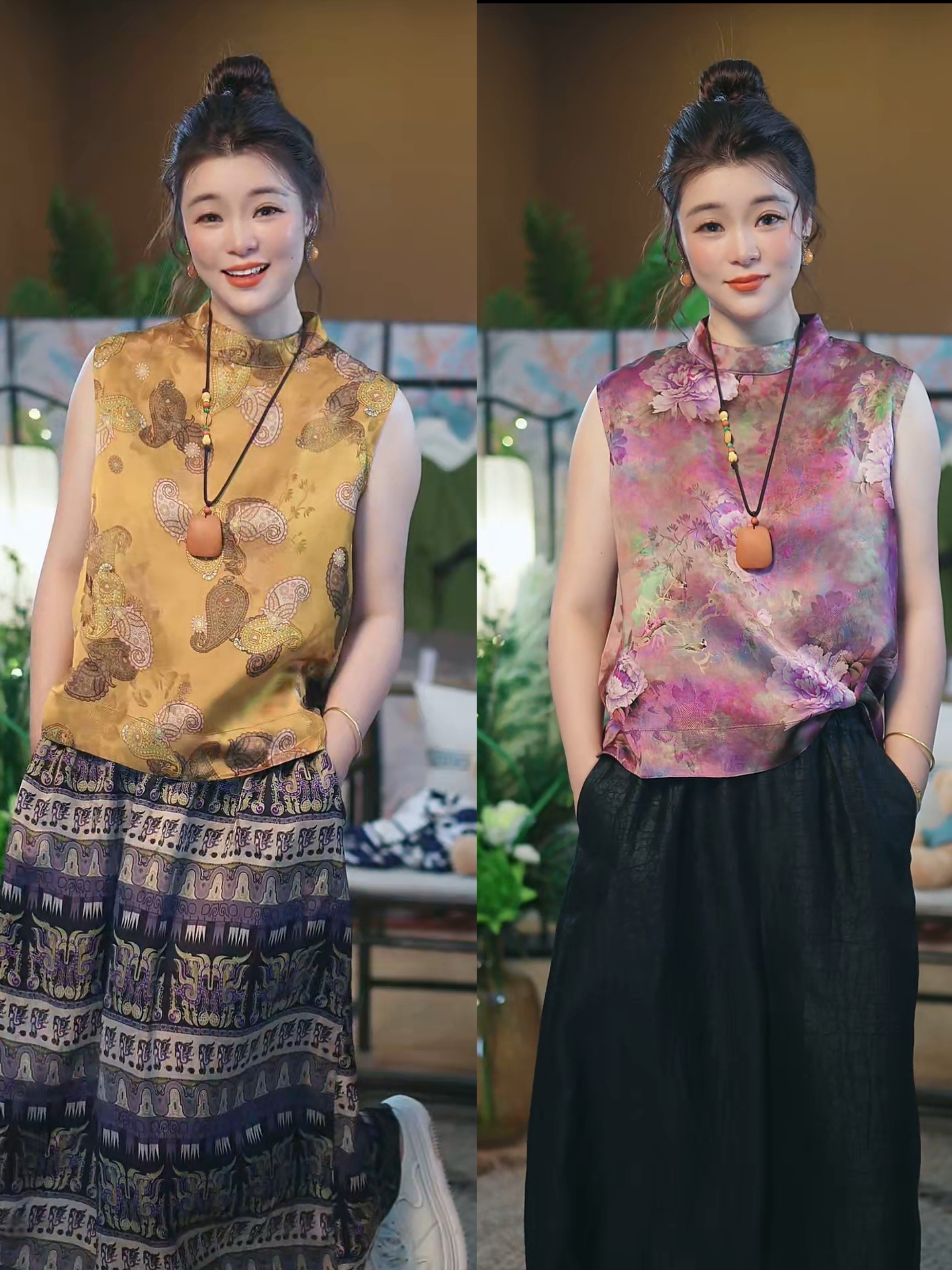 杯子家《气质圆立领背心》显瘦凉快舒服白搭上衣无袖女款