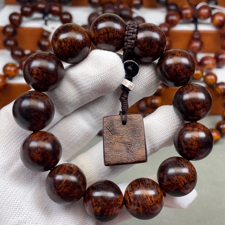 黄花梨/降香黄檀手串/手链开*?海南黄花梨