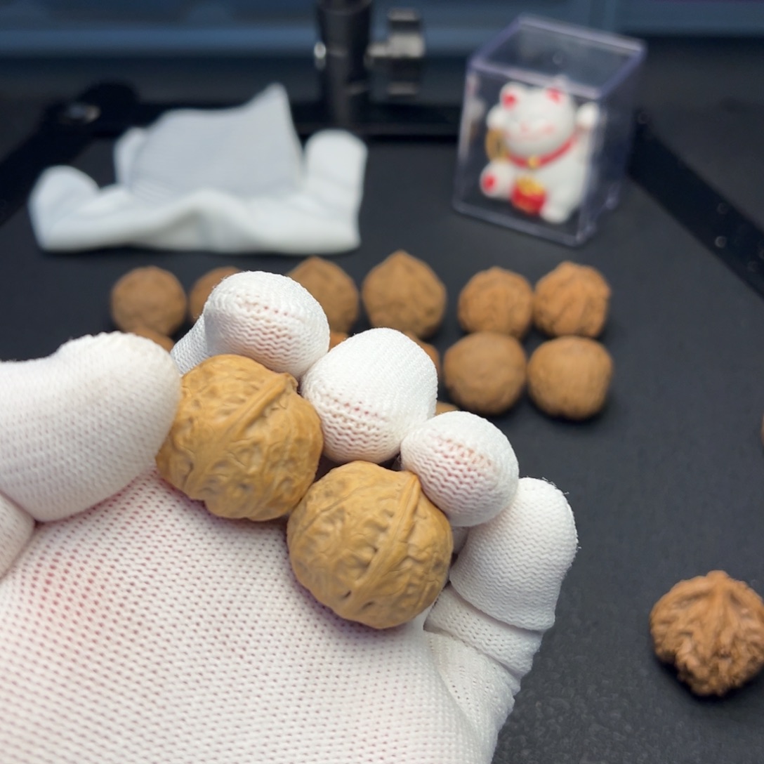 怎***休把件文玩核桃小磨盘九成熟