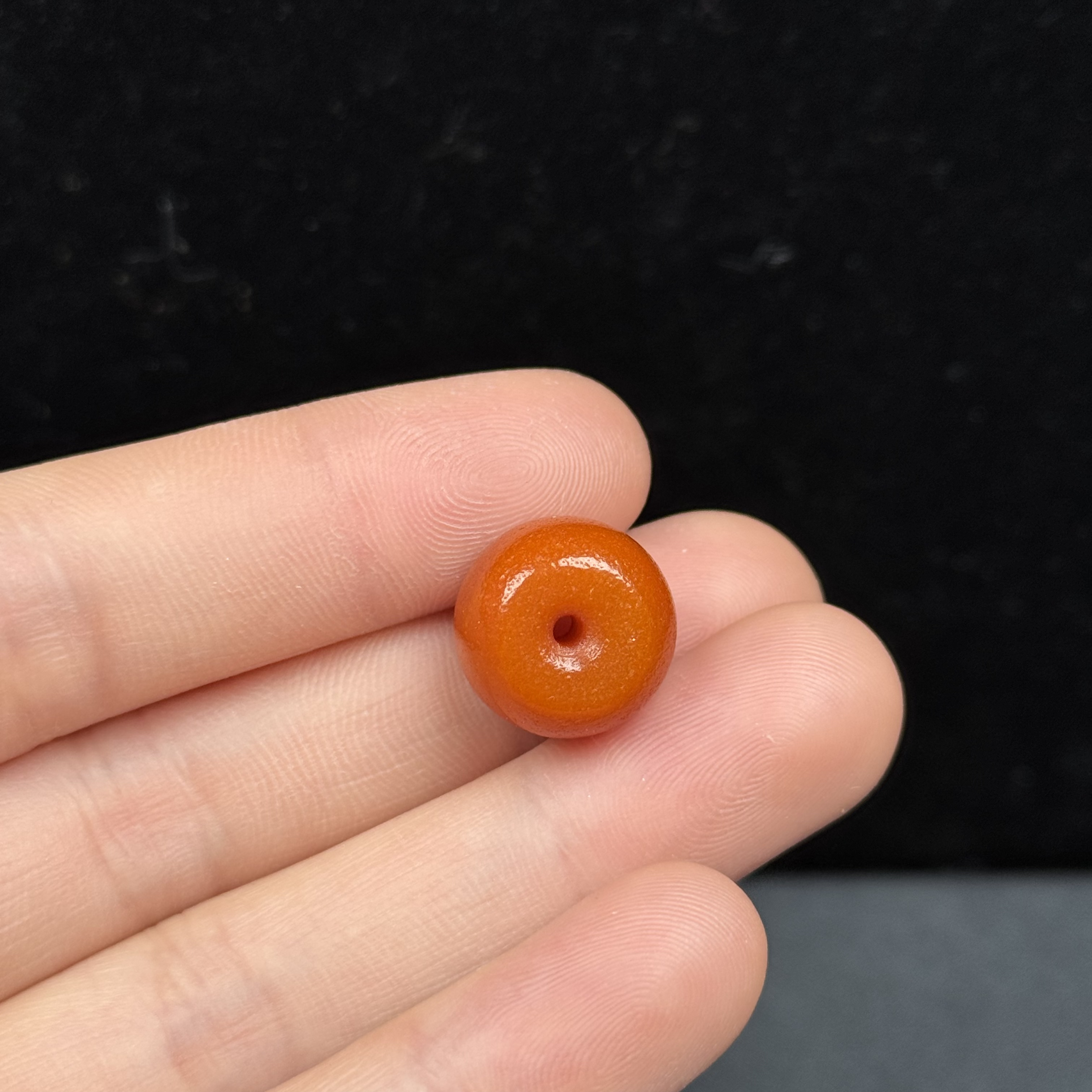 Y6478天然原矿蜜蜡 老蜡墩子 14.2*10.7mm抖音基地质检发货